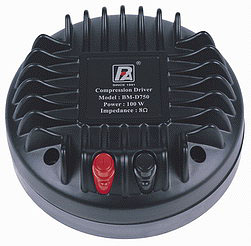 P.Audio BM-D750(II) ВЧ-драйвер 2"с феррожидкостным охлаждением,катушка 76mm(3,0"),100W(RMS),8 Ом., 1кГц -20кГц ,112 дБ(Вт/м),крепление фланцевое