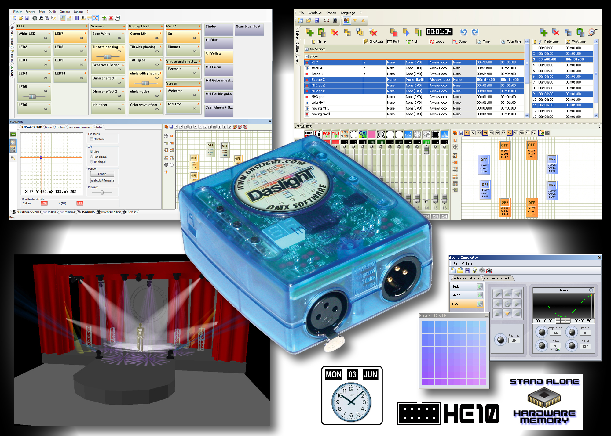 Daslight DVC4 GOLD - Daslight Virtual Controller 4 GOLD 1024 Компьютерный DMX-пульт c автономным режимом и таймером