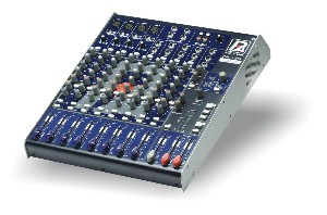 P.Audio PM-12FX Микшерный пульт, 4 моно, 4 стерео входа, встроенный блок цифровых эффектов