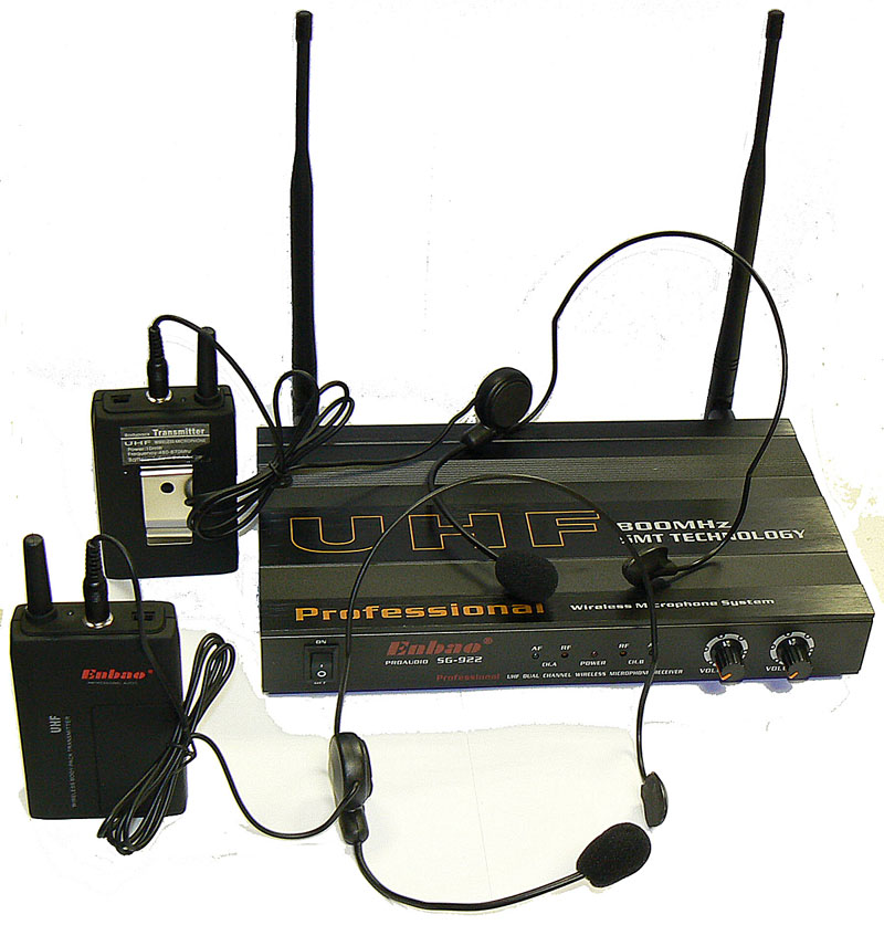 ENBAO SG-922 (HS) двойной головной радиомикрофон 730-820мГц